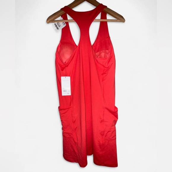 90 Degree By Reflex Bright Watermelon Colored Active Dress - Picture 2 of 4